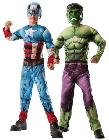hulk captain america omdraaibaar kostuum, Ophalen of Verzenden
