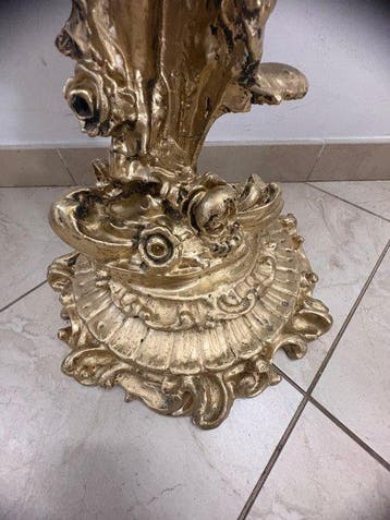Wandtafel - Verguld hout - console