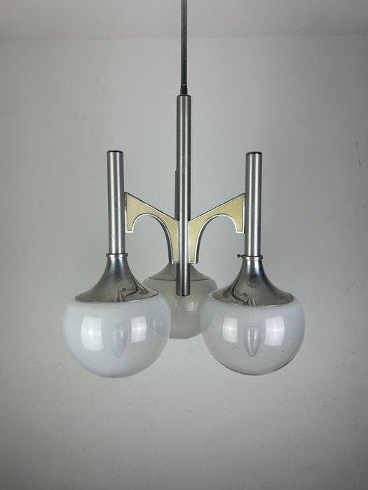 Sciolari - Gaetano Sciolari - Lamp - Glas, Aluminium, Antiquités & Art, Antiquités | Éclairage