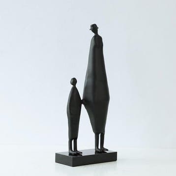 sculptuur, Mother and Child — abstract ferrous metal