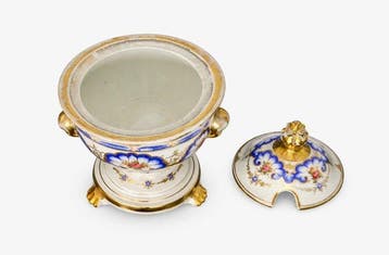 Soupière - Porcelaine, Glacis, Or