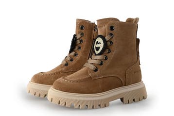 Nubikk Veterboots Meisjes in maat 25 Beige, Kinderen en Baby's, Verzenden, Jongen of Meisje, Nubikk, Schoenen