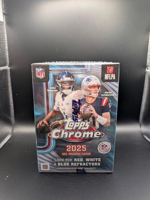 2025 Topps Chrome Cam Ward, Drake Maye, Jahmyr Gibbs,, Collections, Autocollants