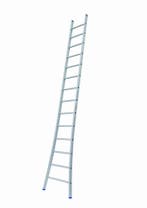 Solide 1-delige ladder 14 sporten met gebogen voet, Ophalen of Verzenden, Nieuw, Ladder, 2 tot 4 meter