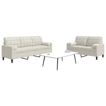 vidaXL 2-delige Loungeset met kussens en bolsters fluweel, Verzenden, Nieuw