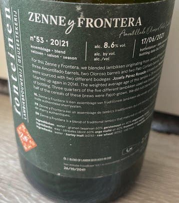3 Fonteinen - Zenne en Frontera 54, 55, 53, 67 & 66 - 75cl -, Collections