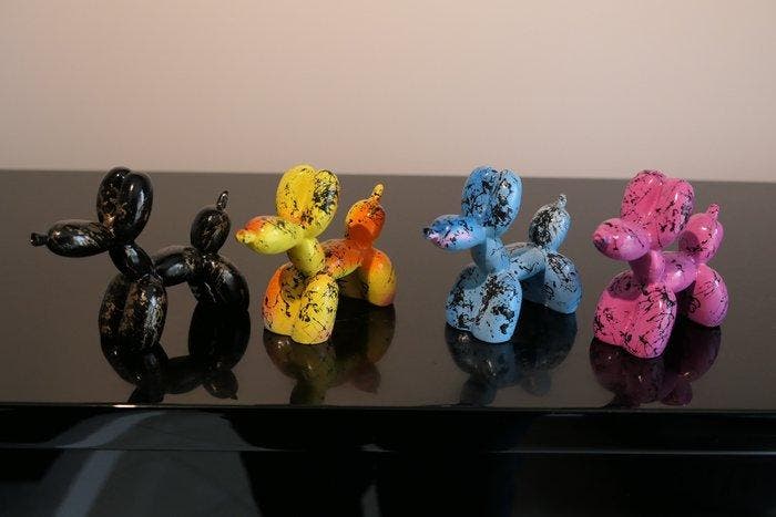 RichART - Lot de 4 balloon dog version graffiti, Antiquités & Art, Art | Objets design