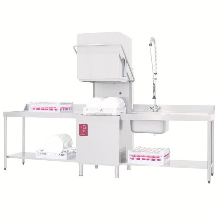 Doorschuifvaatwasser | Inlooptafel + Uitlooptafel +, Articles professionnels, Horeca | Équipement de cuisine, Envoi