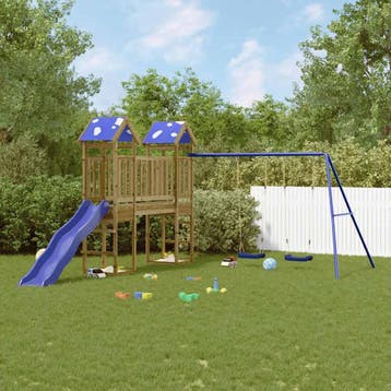 vidaXL Speelhuis geïmpregneerd grenenhout, Verzenden, Nieuw