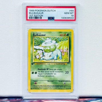 Pokémon Graded card - Bulbasaur 44 1st Edition - Pokémon -, Nieuw