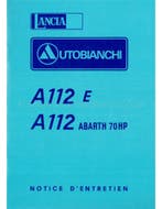 1975 AUTOBIANCHI A112 INSTRUCTIEBOEKJE FRANS