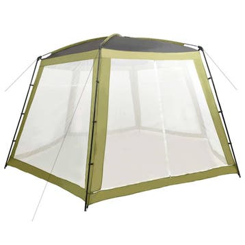 vidaXL Zwembadtent 590x520x250 cm stof groen, Verzenden