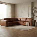 Hoekbank Flow - 2,5 zits arm links + hoek + 3 zits arm, Huis en Inrichting, Ophalen of Verzenden, Nieuw, Leer, Modern