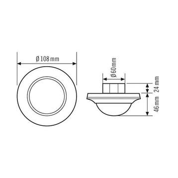 ESYLUX Compact bewegingsmelder-bussysteem - EP10427435, Doe-het-zelf en Bouw, Verzenden, Nieuw