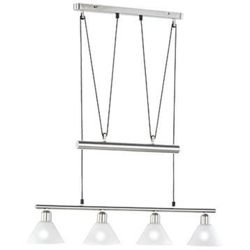 LED Hanglamp Trion Stomun - 4-lichts aluminium hangverlichti, Verzenden, Nieuw
