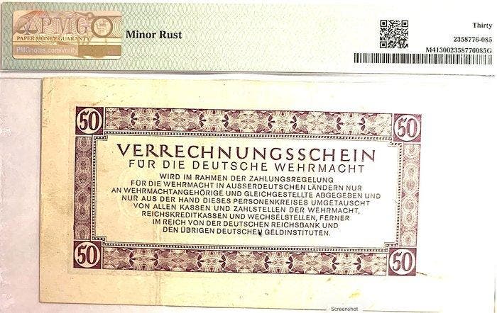 Duitsland. - 50 Reichsmark - 1944 - Pick M41 (Zonder, Postzegels en Munten, Bankbiljetten | Europa | Niet-Eurobiljetten