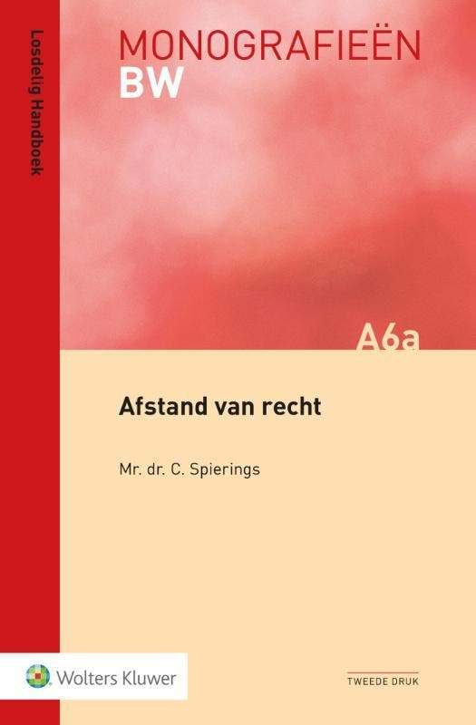 Afstand Van Recht | C. Spierings | Nieuw, Boeken, Overige Boeken, Nieuw, Verzenden