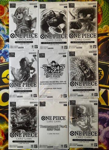 Bandai - 9 Booster pack - One Piece - One Piece Card Game –, Nieuw