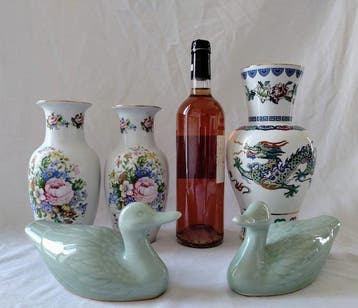 Vase (5) - Vase Franklin Mint 1985 et autres Duo de Vases et