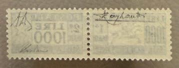 Italiaanse Republiek 1955 - L. 1000 ultramarijnblauw