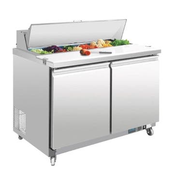 U serie RVS gekoelde saladette 2-deurs | 405L | 1/1GN |, Zakelijke goederen, Verzenden, Nieuw in verpakking