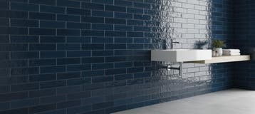 Wandtegel Equipe Rain Donker Blauw Glans 7,5x30 (Muurtegels), Ophalen of Verzenden, Wandtegels
