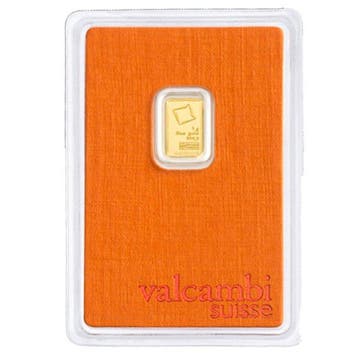 1 gram - Goud .999 - Valcambi - Verzegeld en met certificaat, Postzegels en Munten
