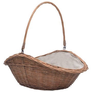 vidaXL Houtmand met handvat 60x44x55 cm natuurlijk, Verzenden