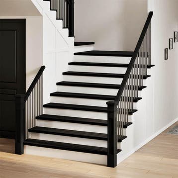 vidaXL Traptreden 4 st 120x25x2 cm massief eikenhout, Verzenden, Nieuw