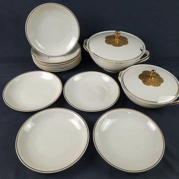 Art Deco - Jaeger & Co. Bavaria - 1920/30 - Suppenteller -