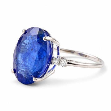 Zonder minimumprijs - Ring - 14 karaat Witgoud - 7.97ct. tw.