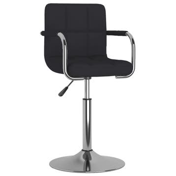 vidaXL Eetkamerstoel stof zwart, Huis en Inrichting, Stoelen, Verzenden, Nieuw
