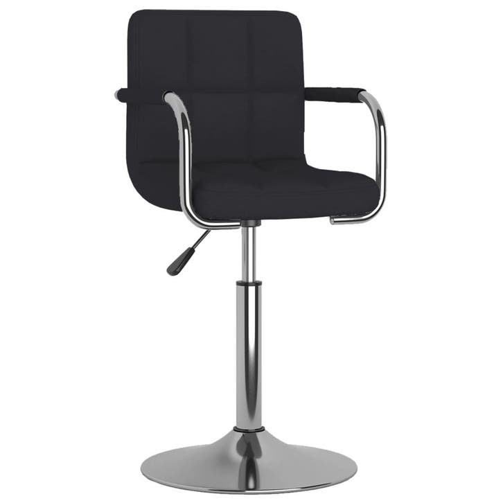 vidaXL Eetkamerstoel stof zwart, Huis en Inrichting, Stoelen, Nieuw, Verzenden