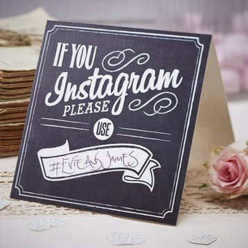 Bruiloft Tafeldecoratie Krijtbord Instagram, Verzenden, Nieuw