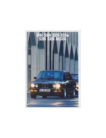 1987 BMW 5 SERIE BROCHURE DUITS, Ophalen of Verzenden, Nieuw
