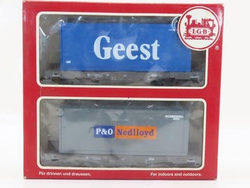 LGB G - 49085 - Modeltrein goederenwagonset (1) - 2-delige, Hobby & Loisirs créatifs