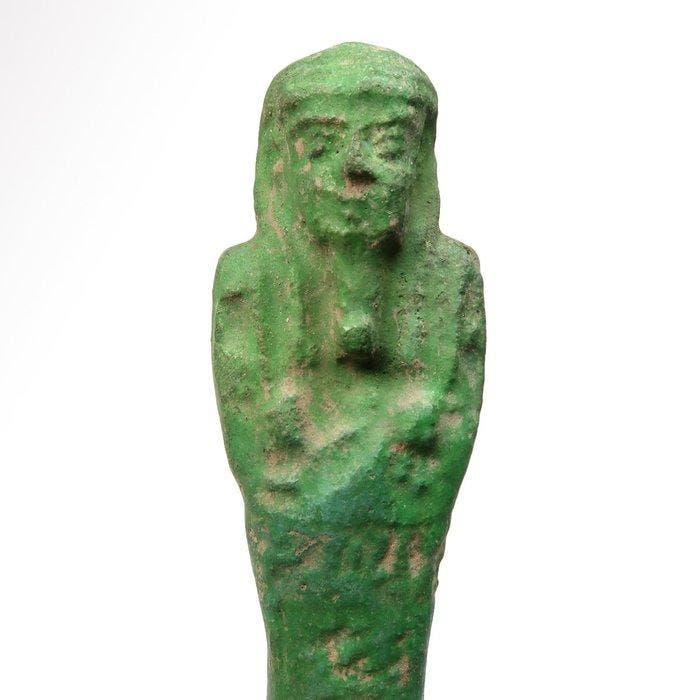 in de stijl van het Oud-Egyptisch. Faience Shabti met, Antiek en Kunst, Antiek | Overige Antiek