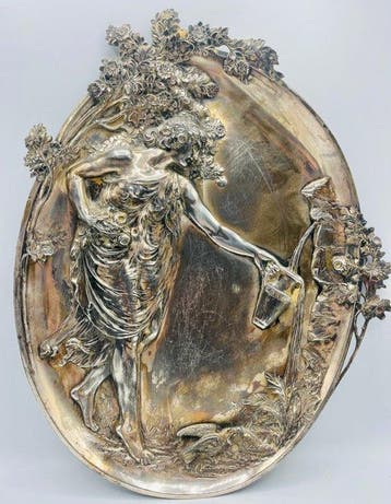 Decoratief dienblad - Duitsland - WMF ART NOUVEAU