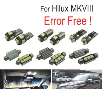 KIT 8 AMPOULES LED INTÉRIEUR POUR TOYOTA HILUX MK8 MKVIII 15, Verzenden, Nieuw