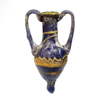 Oud-Grieks Glas Kernvormige Amphoriskos