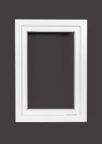 PVC raam draai kiep b80xh110 cm wit, Gevelraam of Ruit, 80 tot 120 cm, 80 tot 120 cm, Nieuw