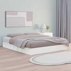 vidaXL Bedframe massief hout wit 160x200 cm, Verzenden, Nieuw