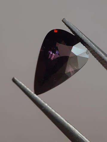 Natural Purple spinel - 1.27 ct - pear - clarity excellent (, Verzenden, Nieuw