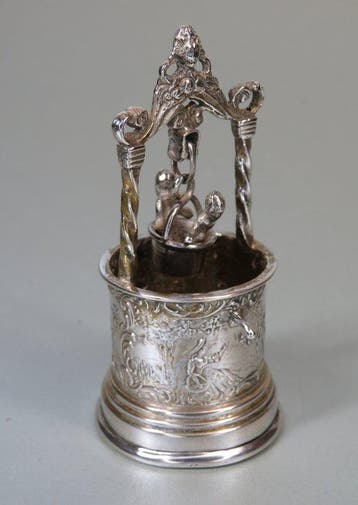 Ca 1900: Kindjes in een waterput (Simon Rosenau, Bad