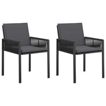 Poly rattan tuinstoelen (2 st): Topkwaliteit met 59% kort..., Tuin en Terras, Verzenden, Gebruikt, Wicker