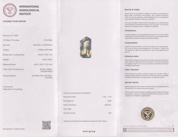 Sans prix de réserve - 1 pcs Bleu, Vert Saphir - 0.68 ct -, Handtassen en Accessoires, Edelstenen, Nieuw