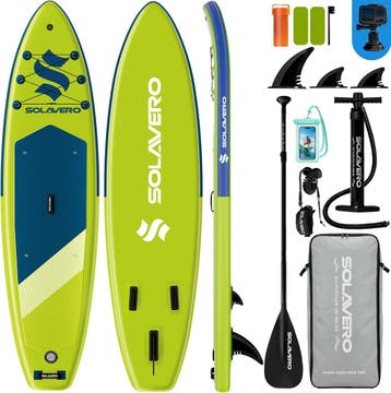 Sup Board - Opblaasbaar Paddle Board - 200 kg - Groen/Blauw, Verzenden