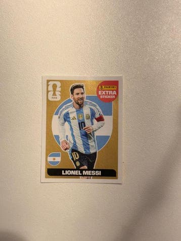 Panini World Cup 2026 - Extra Lionel Messi Gold Sticker -, Verzamelen, Nieuw