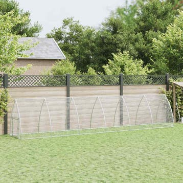 vidaXL Kippenhok 600x105x120 cm gegalvaniseerd staal, Verzenden