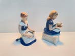 Bing & Grondahl - Figuur - Two porcelain girls figurines (2), Antiquités & Art